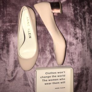 Anne Klein block heel pumps